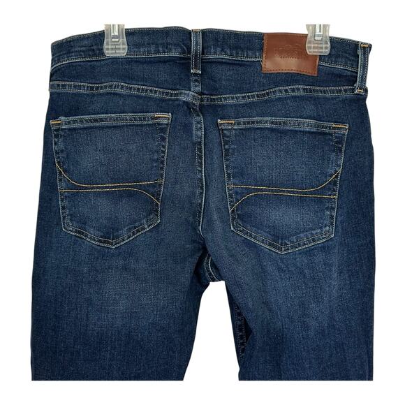 Hollister Boot Epic Flex Jeans Blue Dark Wash Denim 32x32 - Picture 7 of 11